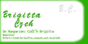 brigitta czeh business card